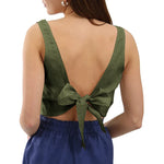 Golden Meadow 100% Linen Womens Camisole Top