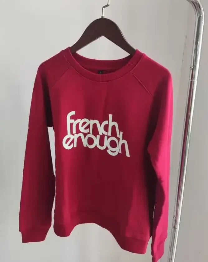 Earthy Maple Loose Womens Sweatshirts Cotton