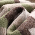 Crimson Sunset Abstract Casual Wool Men Sweater