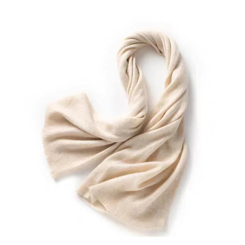 Misty Sky Solid Fashion Cashmere Womens Scarf