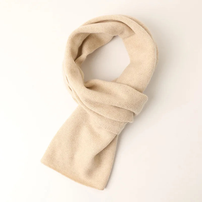 Red Berries Knit 100% Cashmere Womens Scarf