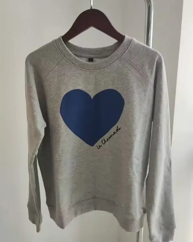 Earthy Maple Loose Womens Sweatshirts Cotton