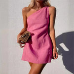 Sunflower Mist Cotton Linen Womens Dress