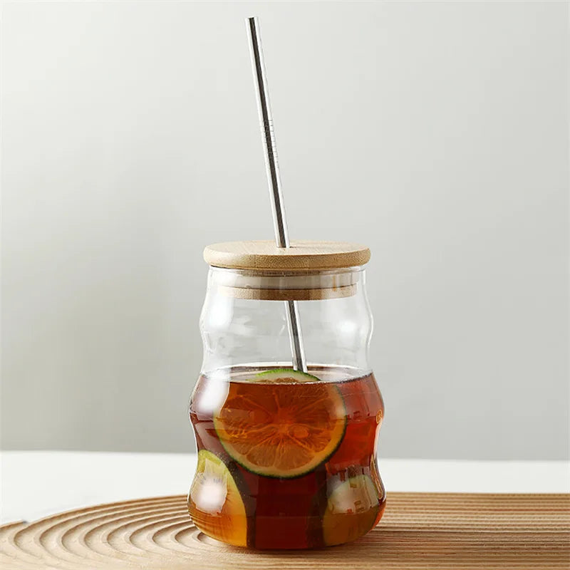 Serene Sky Clear None Glass Unisex Latte Glass Cup