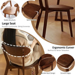 Golden Oak 6Pcs 100% Oak Wood Dining Chair