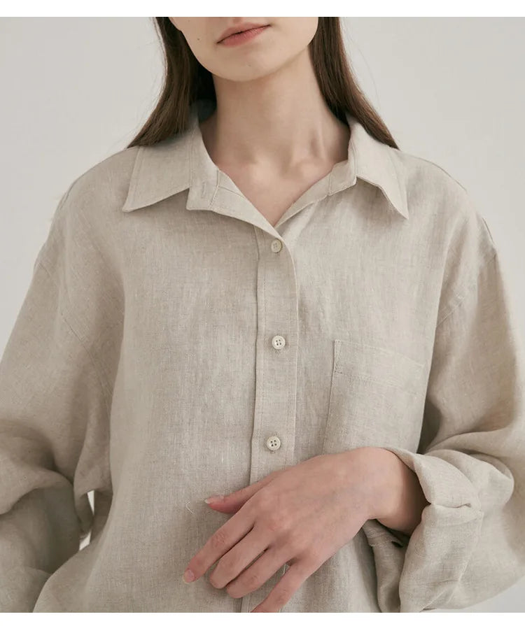 Moss Fern Linen Womens Tracksuit