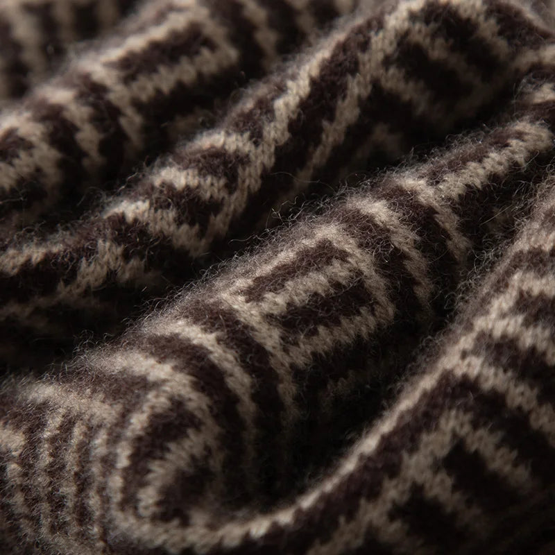 Velvet Maple Stripes Mens Sweater