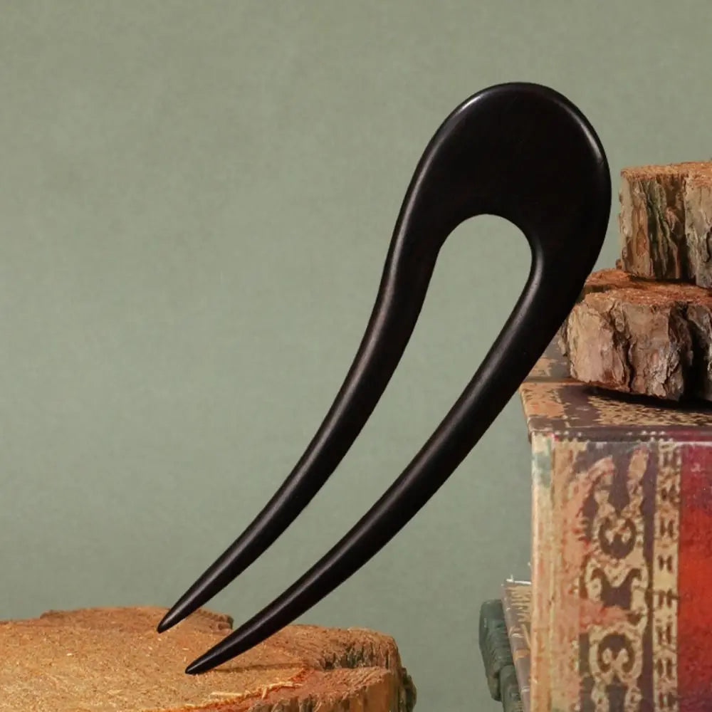 Ebony Mahogany Wooden Styling Accessory Hair Stick