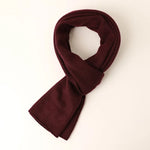 Red Berries Knit 100% Cashmere Womens Scarf