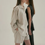 Moss Fern Linen Womens Tracksuit