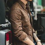 Desert Dusk Men Safari Jacket Cotton Mens Outerwear