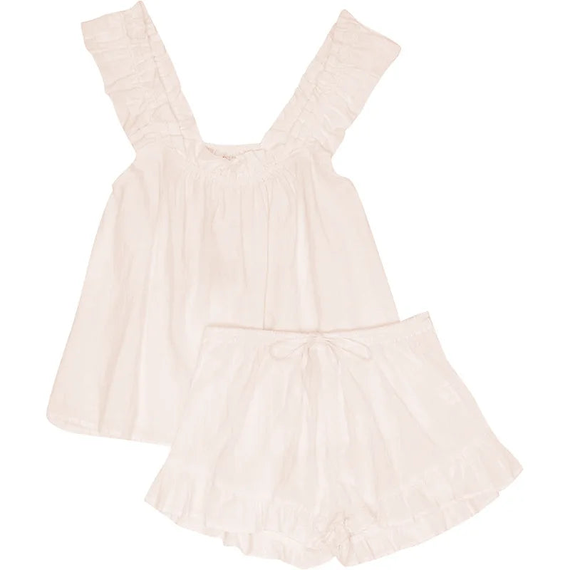 Spring Bloom Ruffles 100% Cotton Womens Top