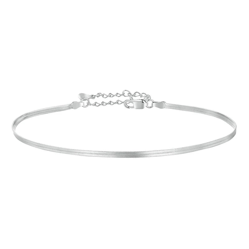 Silver Stream Womens 925 Sterling Silver Anklet