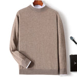 Sandstone Drift 100% Cashmere Mens Sweater