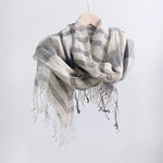 Serene Ivory Stripes Womens Scarf