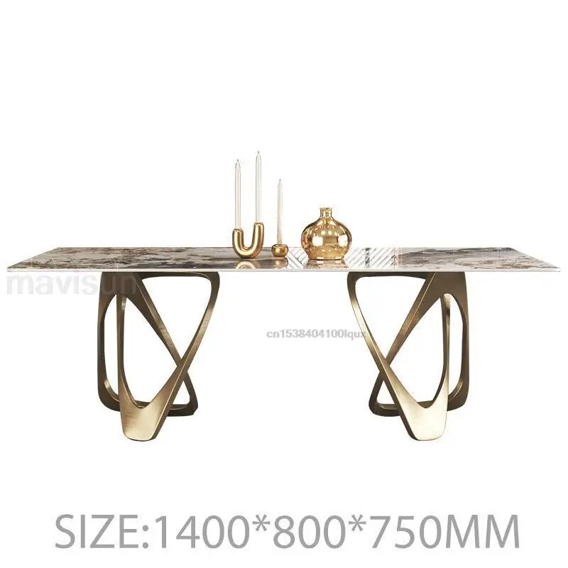 Stone Modern Luxury Rock Plate Dining Table Set | Hypoallergenic - Allergy Friendly - Naturally Free