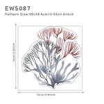 Underwater Animals DIY Vinyl Non-Toxic Decal Self Adhesive Wall Stickers | Hypoallergenic - Allergy Friendly - Naturally Free