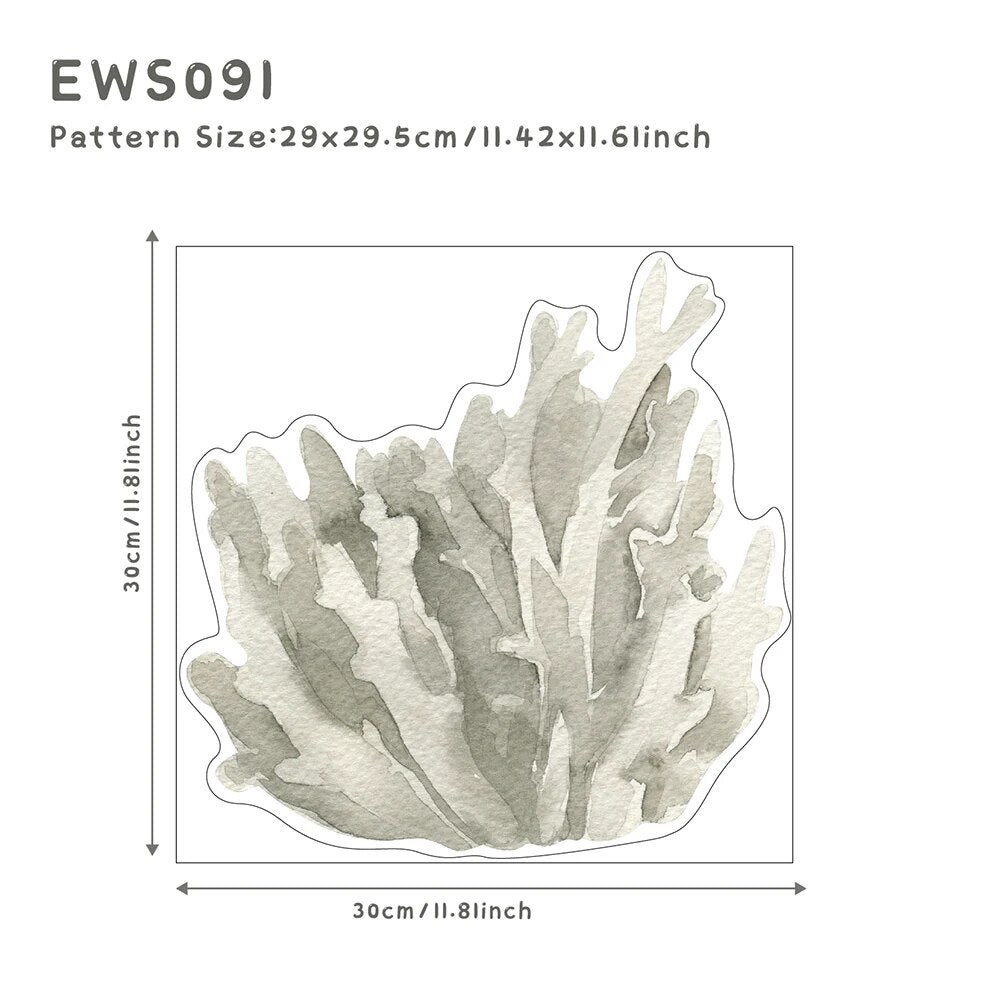 Underwater Animals DIY Vinyl Non-Toxic Decal Self Adhesive Wall Stickers | Hypoallergenic - Allergy Friendly - Naturally Free