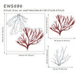 Underwater Animals DIY Vinyl Non-Toxic Decal Self Adhesive Wall Stickers | Hypoallergenic - Allergy Friendly - Naturally Free