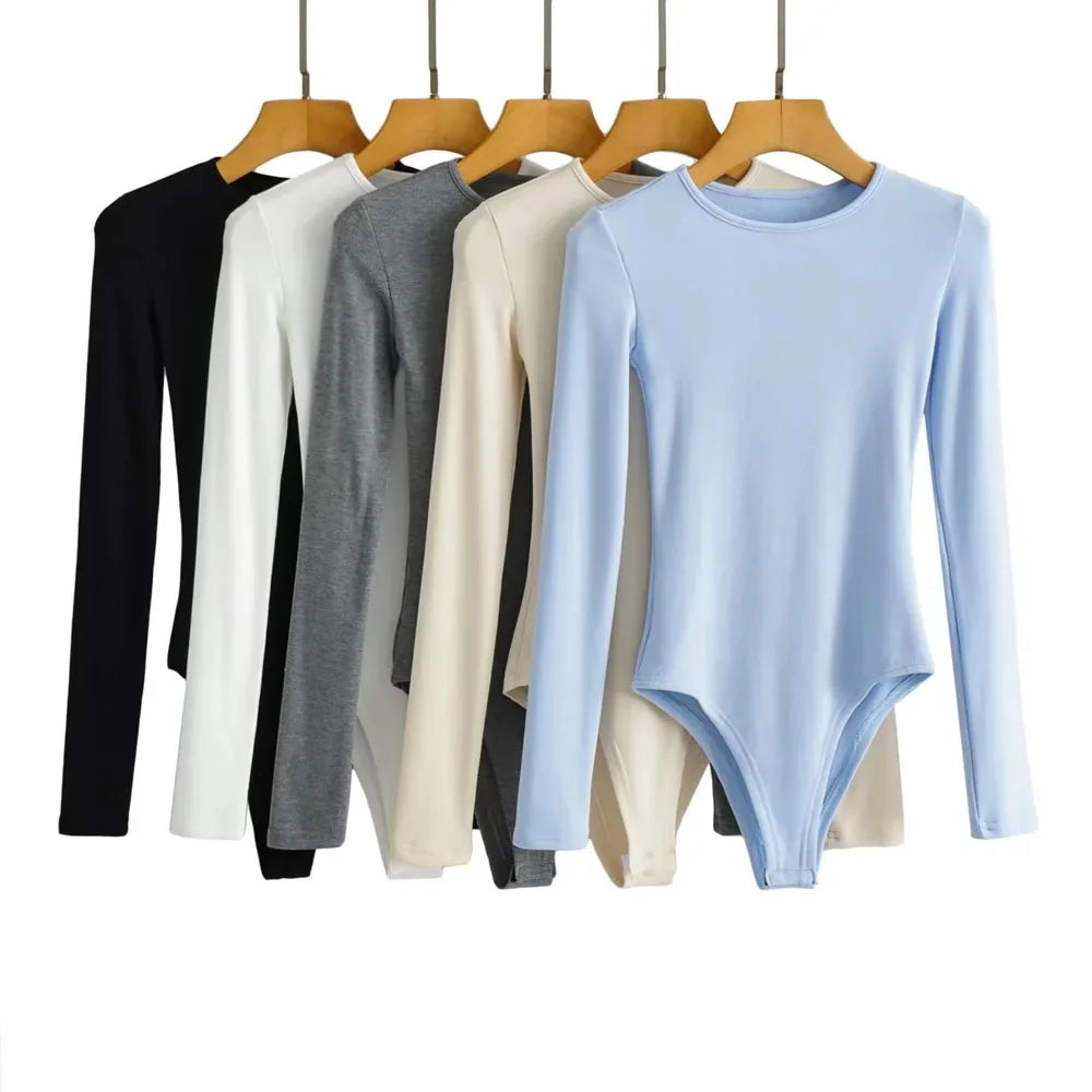 White Peaches Long Sleeve Cotton Bodysuit | Hypoallergenic - Allergy Friendly - Naturally Free