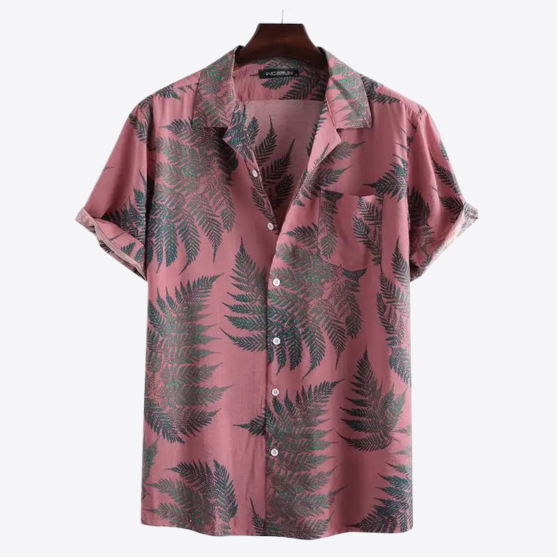 Emerald Breeze Print Casual Shirts Cotton Mens Shirts