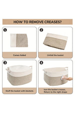 Cedar Lake 100% Cotton Storage Basket