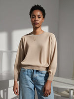Golden Desert Silk Cashmere Womens Sweater